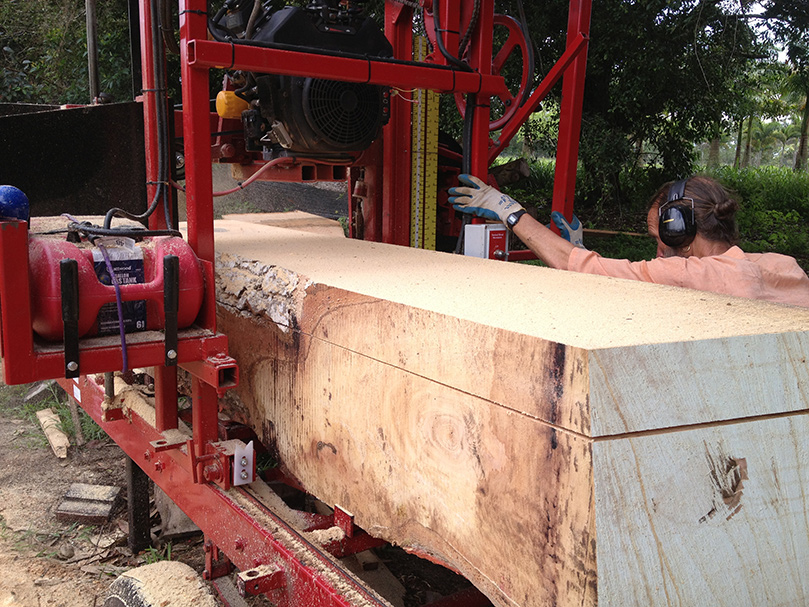 Milling a Mango Desk