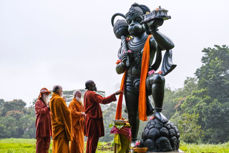 Lord Hanuman Lands at Kauai Aadheenam