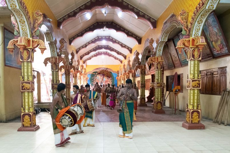 Abhishekam at Kumbalavalai Temple and Dance performance at dinner