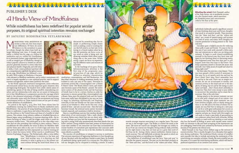 "A Hindu View of Mindfulness" In Other Languages