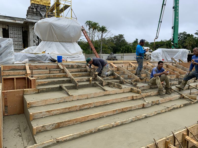 Iraivan Temple's Steps Come to Life!