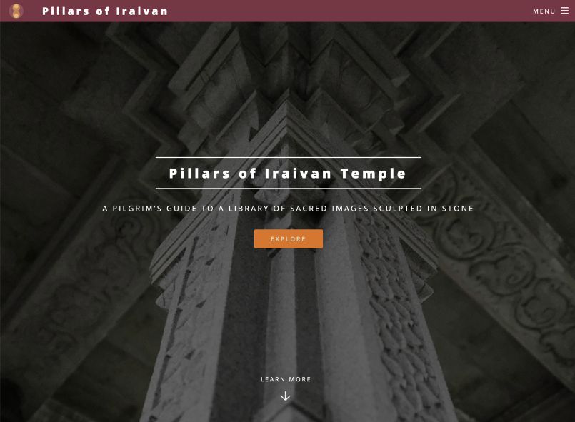 A New Web App: Pillars of Iraivan Temple!