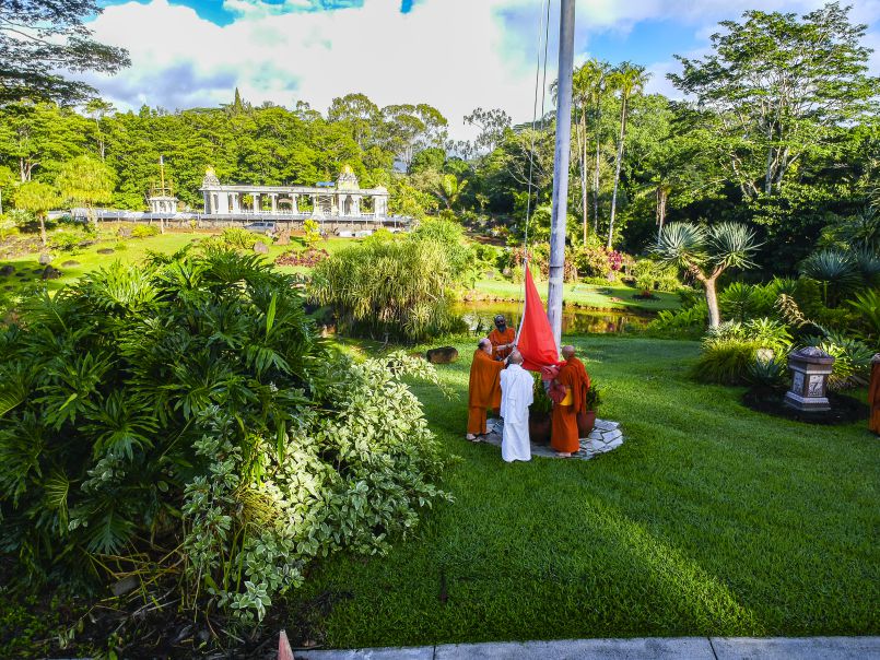 Raising the Season's Flag
