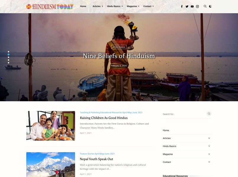 New Hinduism Today Website!