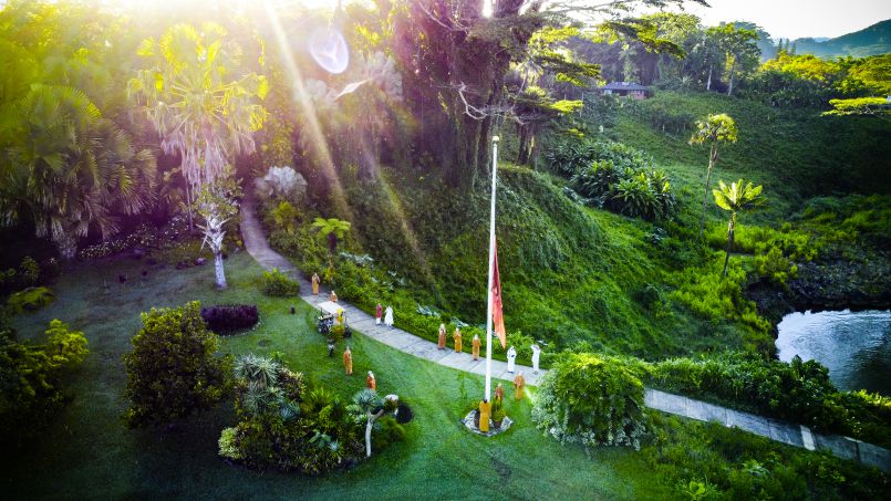Raising the Flag for the 2021 Jivana Ritau