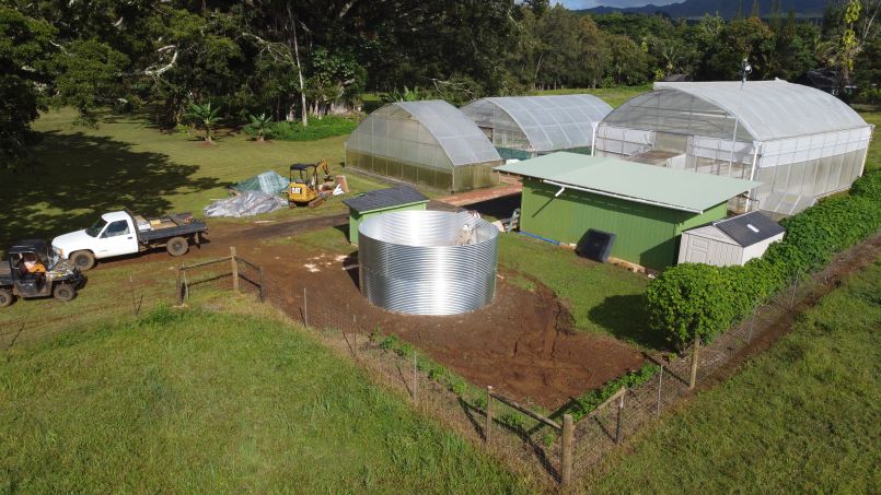 A New Water Tank for Our Monastic Greenhouses