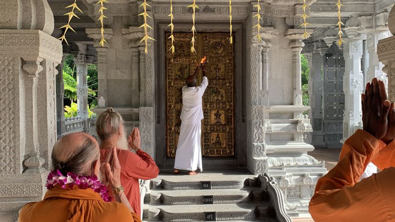 2021 Ayudha Puja and Installing Iraivan Temple's Doors