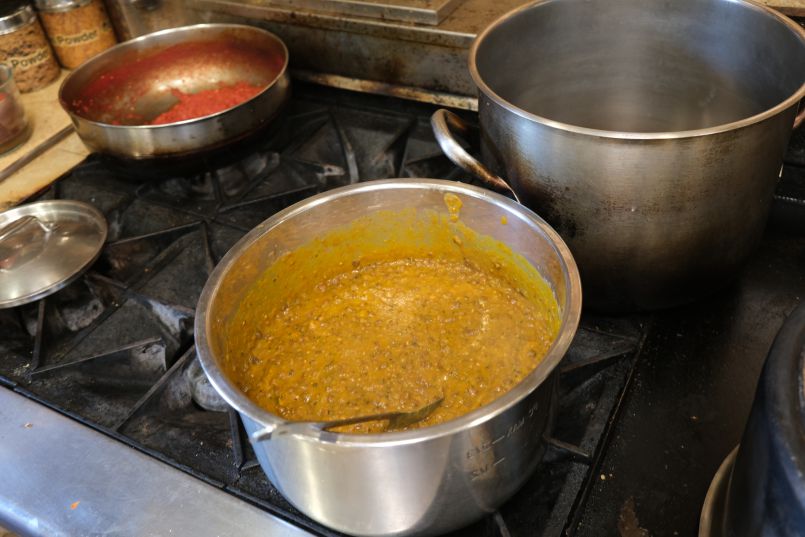 Lunch Preparation in Progress
