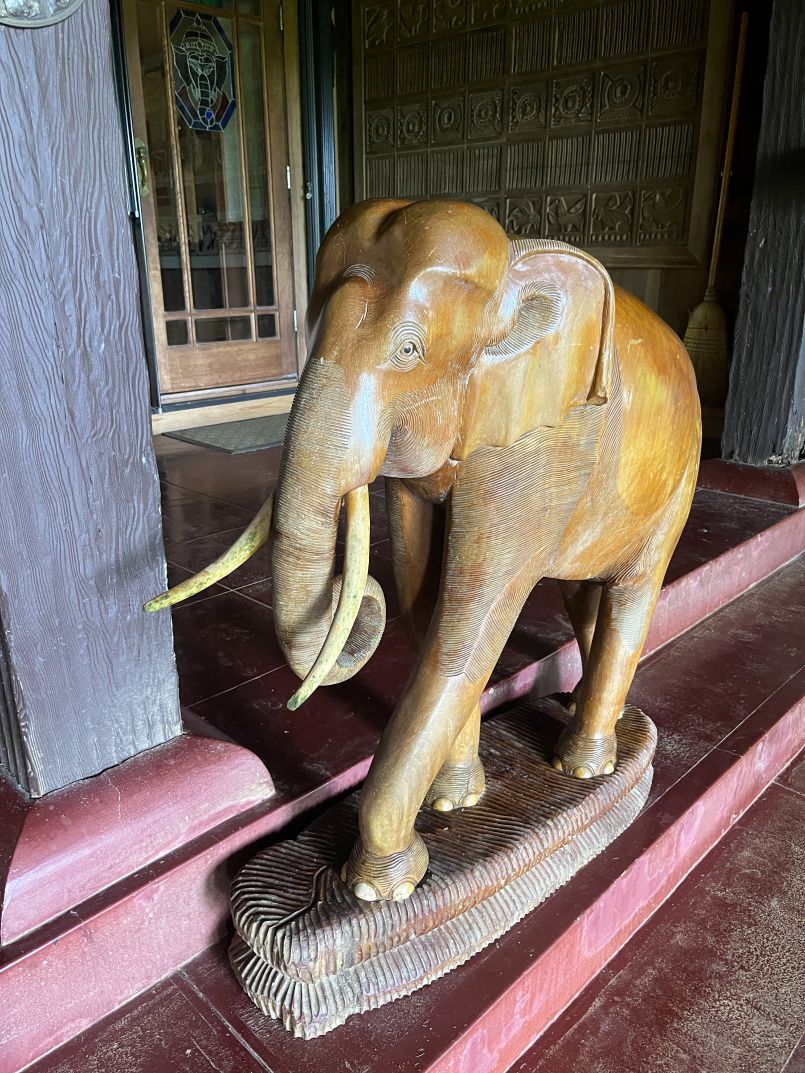 Twin Teak Elephants from Thailand