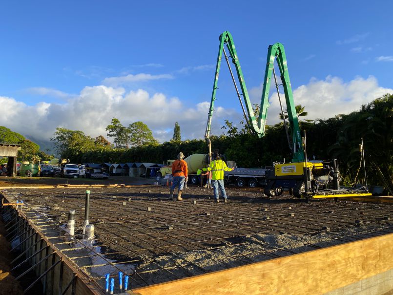 Siddhidata Kulam New Machine Shop Foundation Pour