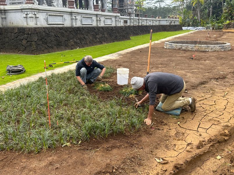 Landscaping at Iraivan