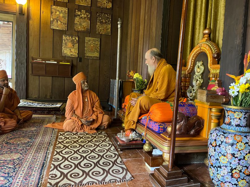 Indian Swamis Visit the Monastery