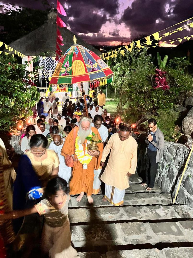 Mauritius-- Off to the Mahebourg Temple