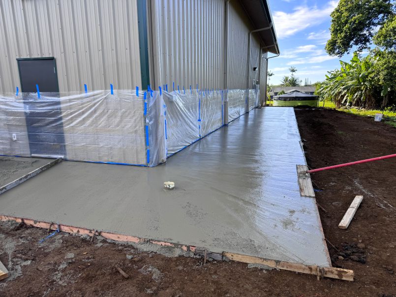 Cement Pour at New Maintenance Shop
