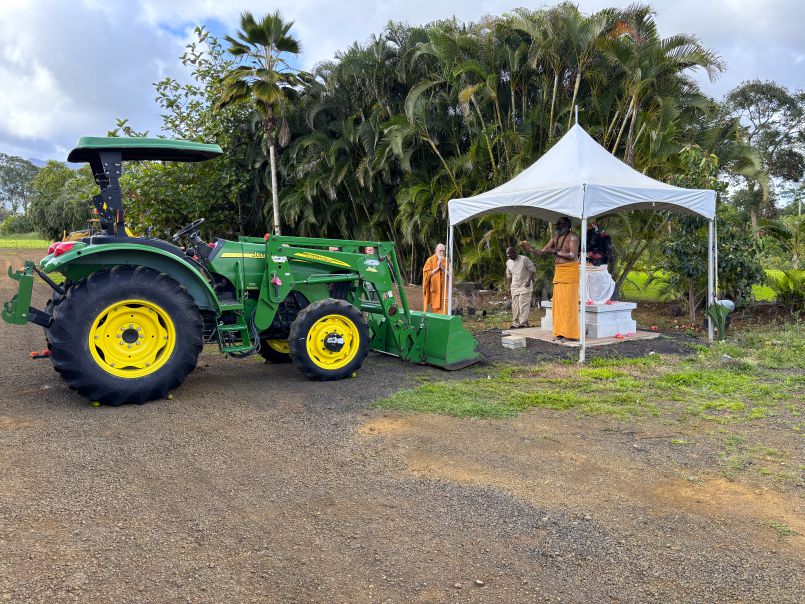 Tractor Blessing for Himalayan Acres