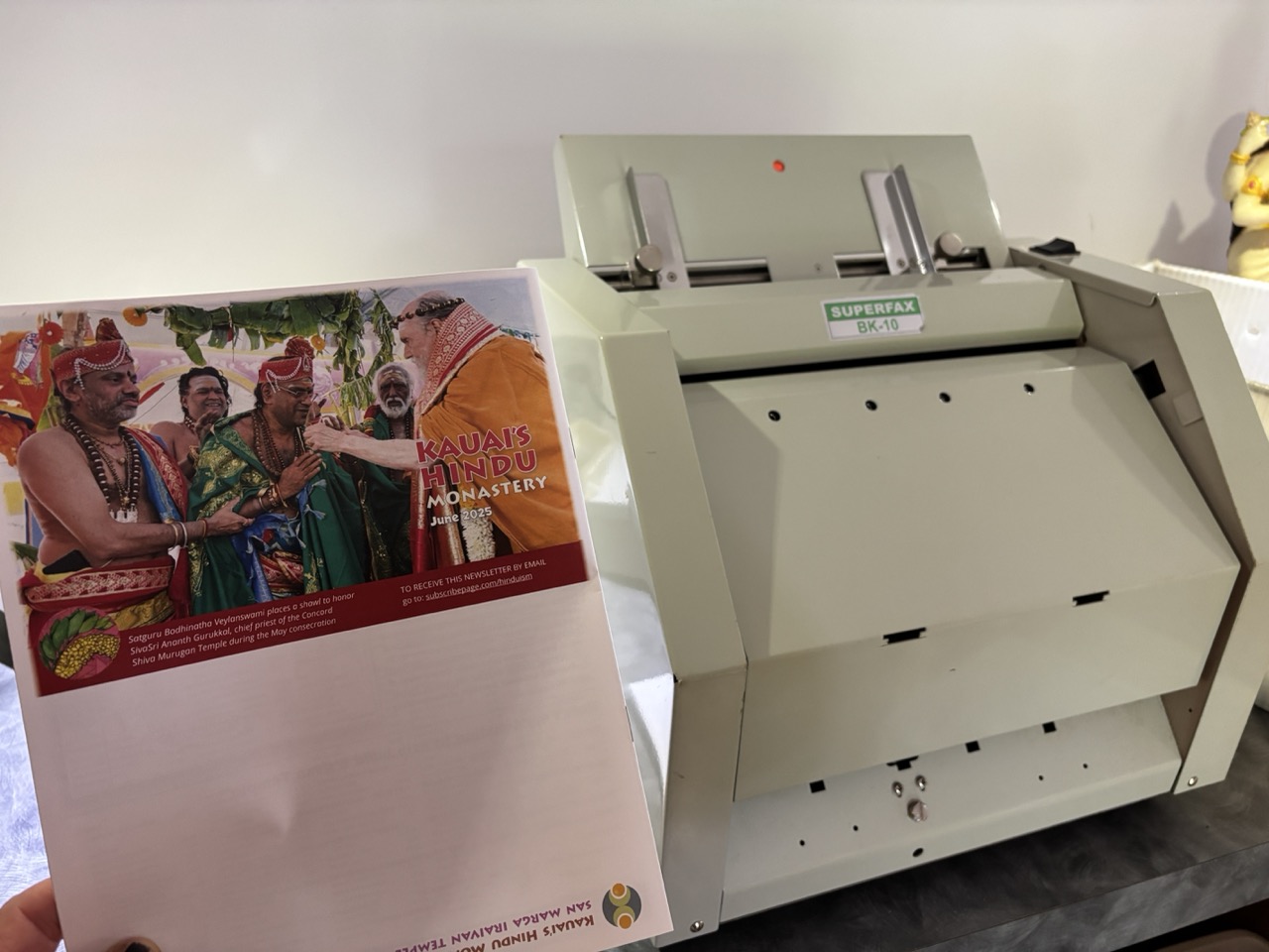Monthly Newsletter Folding