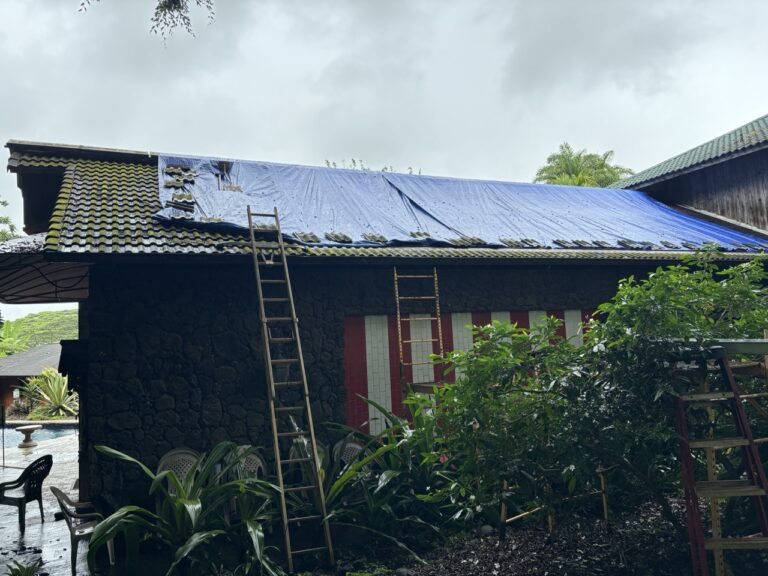Kadavul Temple Reroofing Begins